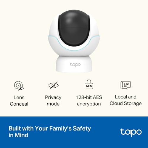 Tapo C840 2K 4MP Dual-Lens Baby Monitor,360° Baby Tracking Security Camera, HD Night Vision,AI Detection Indoor Cameras House Security,Sleep Analysis,Alexa,Google Home,Flexible Storage,No Monthly Fee