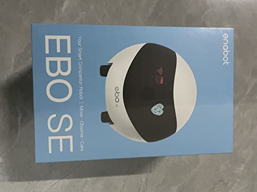 Enabot EBO SE FamilyBot,Pet Camera Home Security Camera,Movable Indoor WiFi Cam,2 Way Talk,Night Vision,1080P Video, Self Charging Rechargeable Wireless Camera for Pet/Elderly
