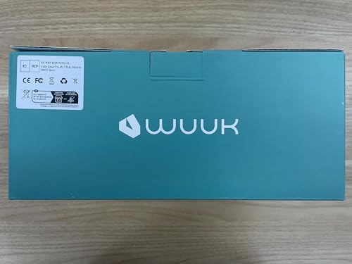 WUUK 2K Wireless Outdoor Security Camera, 32GB Local Storage Base Station, No Monthly Fee, Battery Operated Camera, Night Vision, Home Security Camera System, Compatible with Alexa & Google