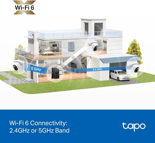 Tapo C560WS 4K 8MP Security Camera Outdoor, Outdoor Camera,Local Facial Recognise,Starlight Colour Night,CCTV Camera,IP66,360°AI Detection,WiFi 6,Flexible Storage,Google Home/Alexa,No Monthly fee