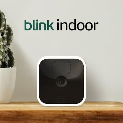 Blink Indoor | Wireless, HD security camera with two-year battery life, motion detection, two-way audio, Alexa enabled, Blink Subscription Plan Free Trial | 2-Camera System