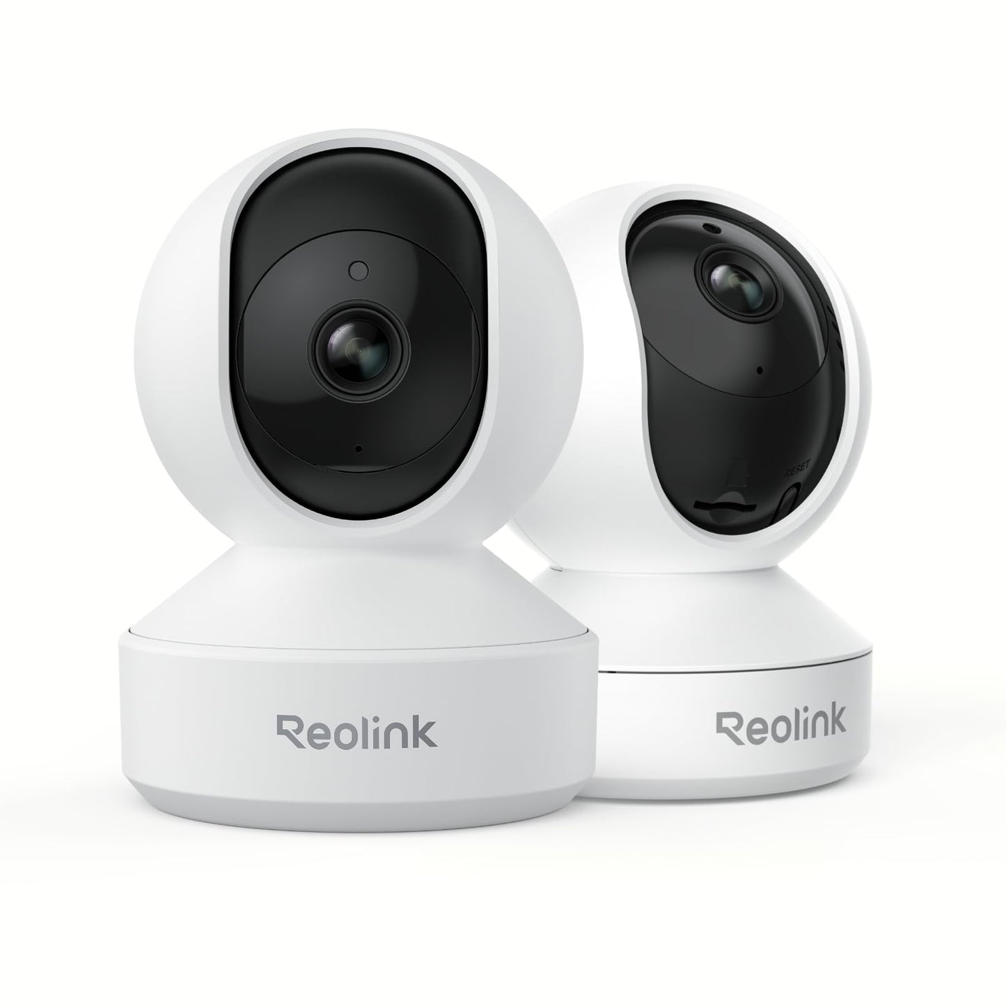 Reolink Indoor Camera 5MP, Baby Monitor, Pan Tilt Pet Camera, Person/Pet Tracking, Baby Crying Detection, 2.4/5GHz WiFi Home Security Camera with APP, 2-Way Audio, E1 Pro (Pack of 2)