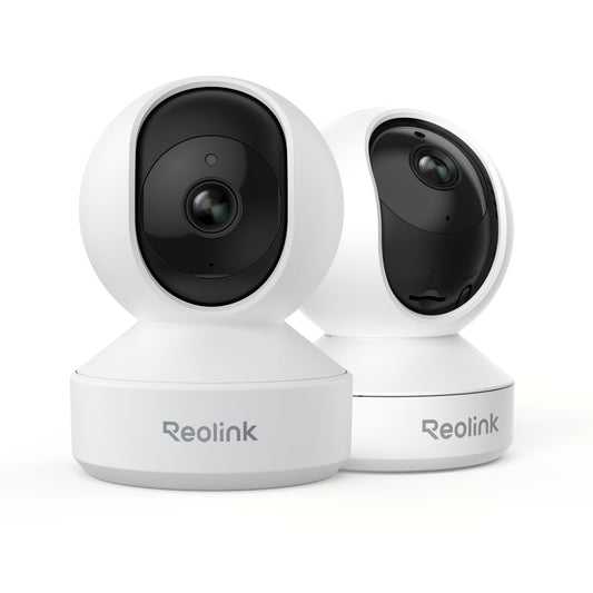 Reolink Indoor Camera 5MP, Baby Monitor, Pan Tilt Pet Camera, Person/Pet Tracking, Baby Crying Detection, 2.4/5GHz WiFi Home Security Camera with APP, 2-Way Audio, E1 Pro (Pack of 2)