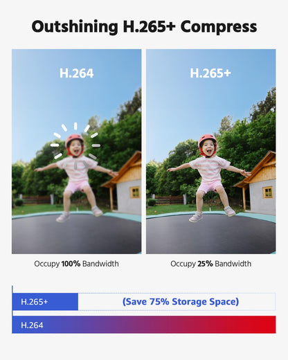 ANNKE 8 Channel Outdoor Security CCTV Camera System, Smart Human & Vehicle Detection, 3K Lite DVR with 1TB Hard Drive and 4 x 1920TVL 2MP Home Security Cams, Dual-light with Color Night Vision, IP67