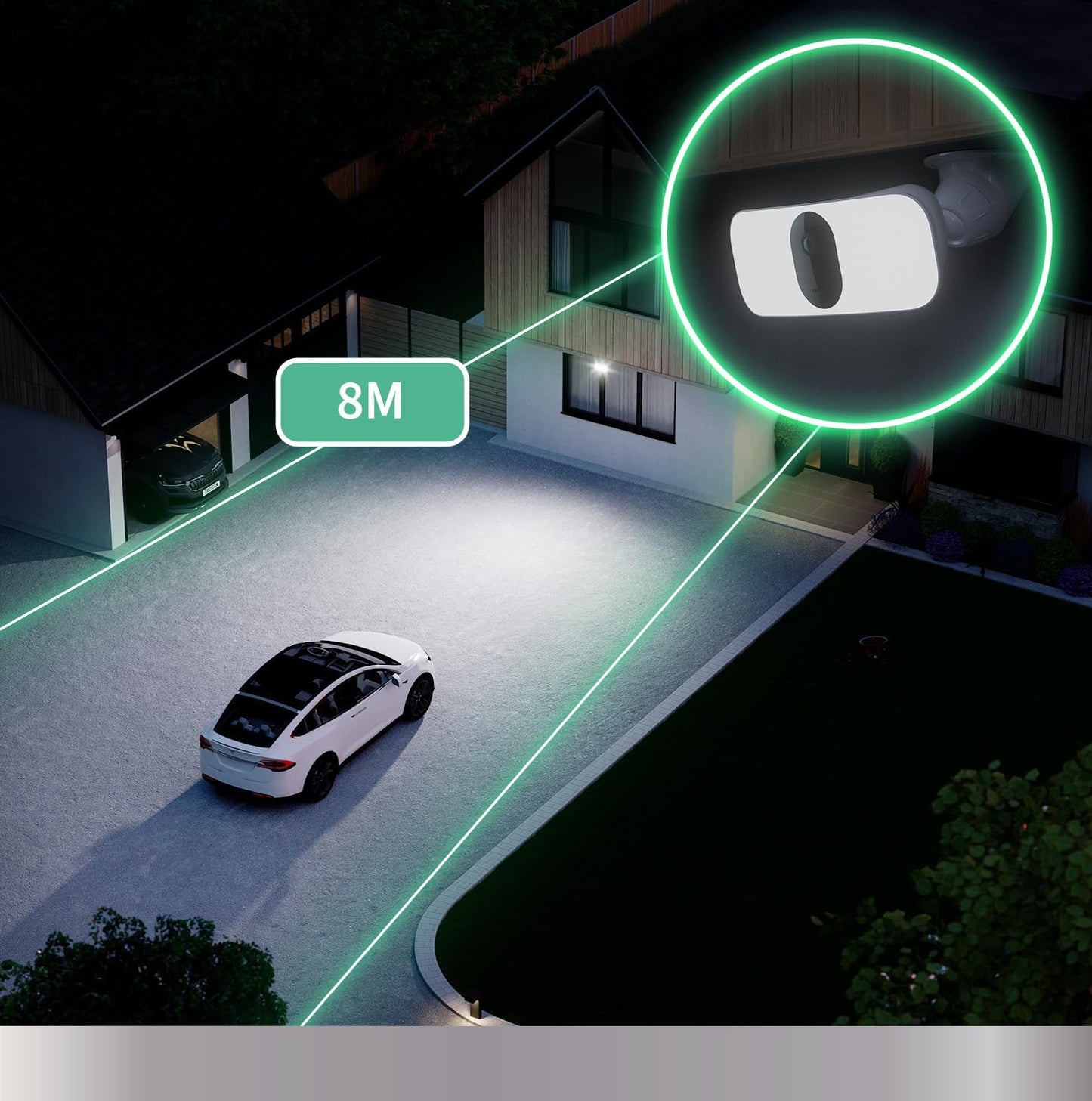 Arlo Floodlight Security Camera Outdoor, Quality 2K HDR, 160° Wide Angle, Weatherproof, Colour Night Vision, Ringing Alarm Siren, Up to 3000 Lumen, 2-Way Talk, Arlo Secure Trial Included, Black