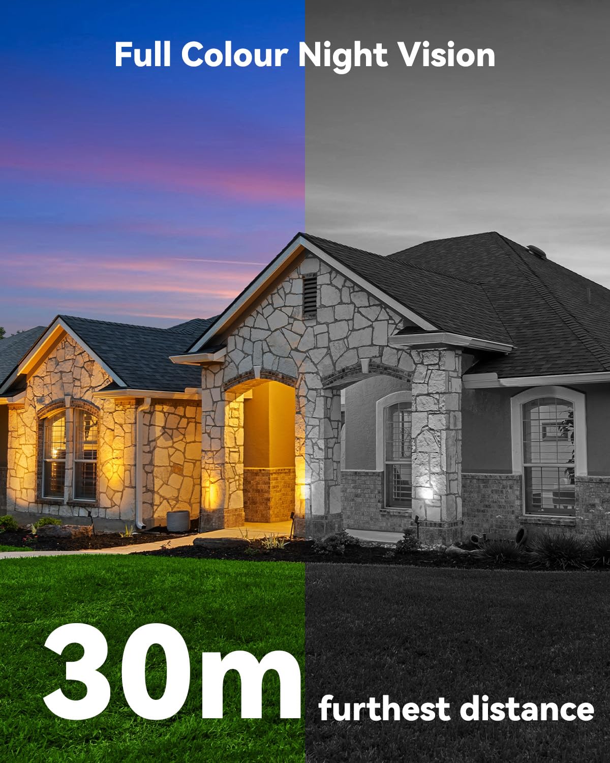 Imou 2-in-1 4K Outdoor Security Camera Dual-Lens, CCTV Camera Wireless Wi-Fi Outdoor with 30M Night Vision, Home Security Camera 360°Full Coverage, Human/Auto/Motion Detection, Siren Spotlight, IP66