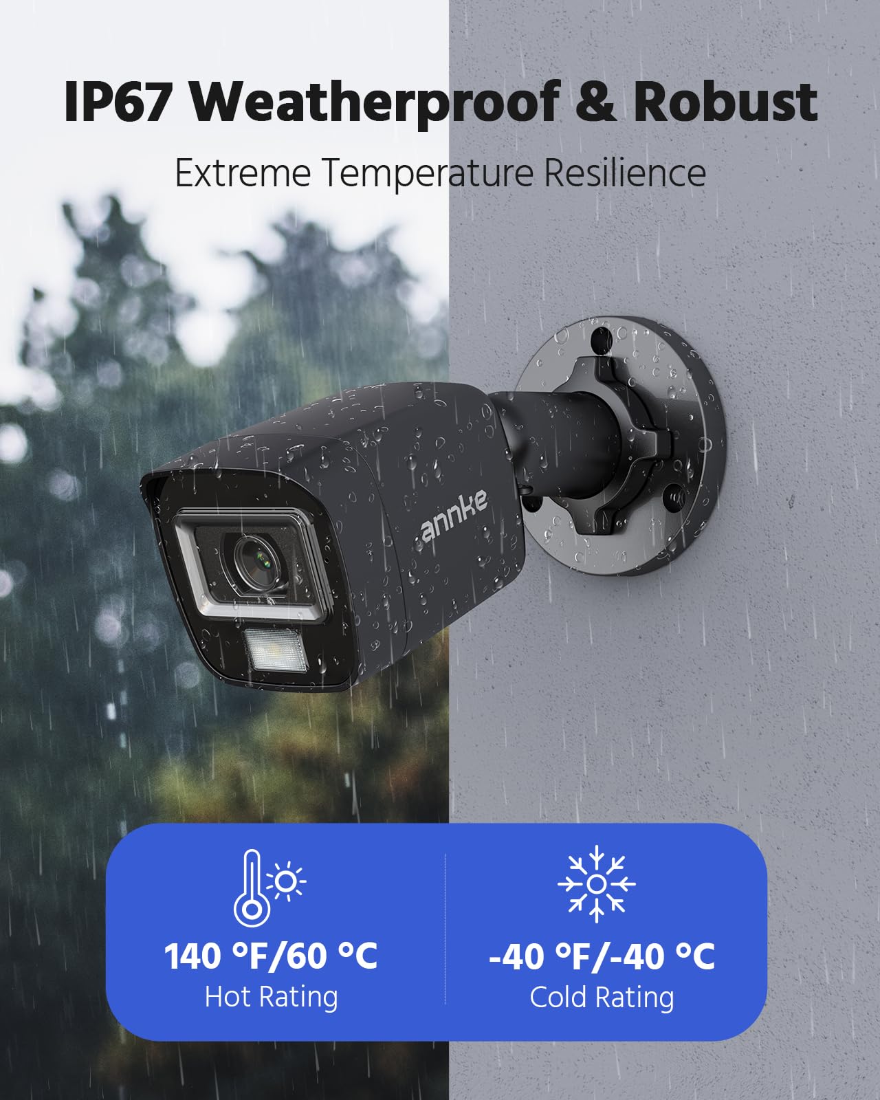 ANNKE 8 Channel Outdoor Security CCTV Camera System, Smart Human & Vehicle Detection, 3K Lite DVR with 1TB Hard Drive and 4 x 1920TVL 2MP Home Security Cams, Dual-light with Color Night Vision, IP67