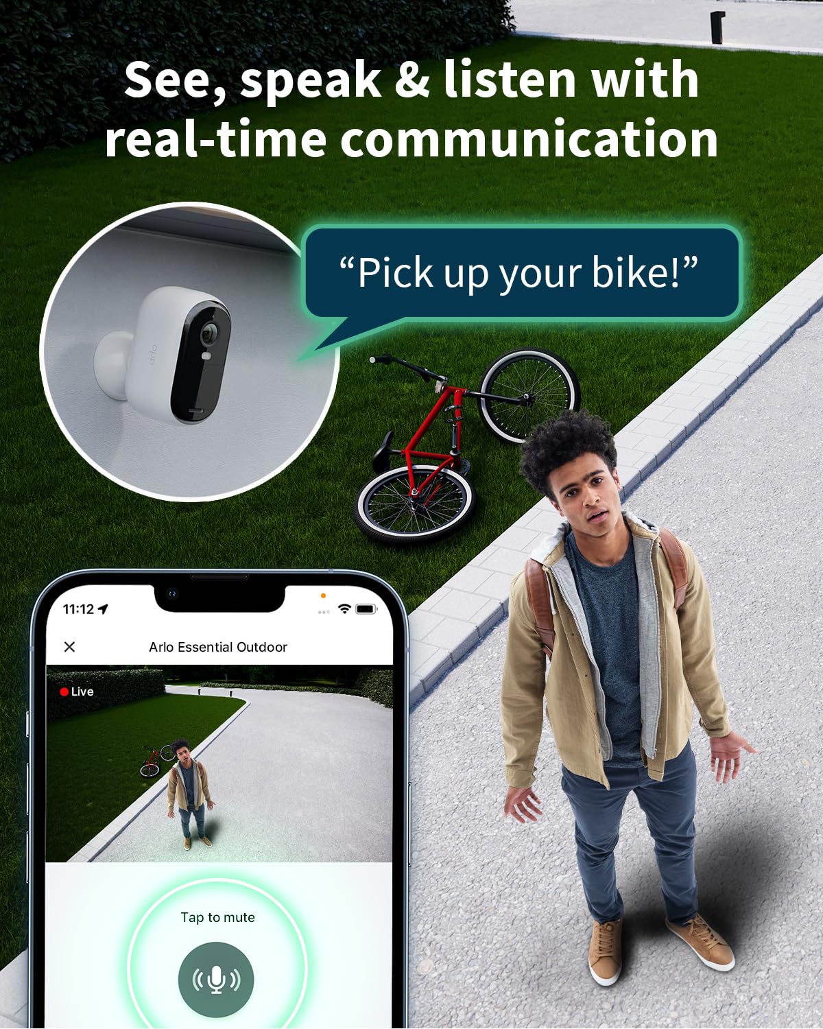 Arlo Essential 2 HD Video Security Camera Outdoor Wireless & 2 Solar Panels, Battery Operated, Colour Night Vision, Light, Siren, 2 Way Audio & WiFi, Arlo Secure Free Trial, 2 Cameras, White