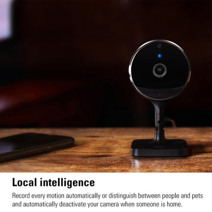 Eve Cam (Apple Home) - Smart Indoor Camera, 1080p resolution, Wi-Fi, 100 Percent privacy, HomeKit Secure Video, iPhone notifications, microphone and speaker, night vision, flexible installation